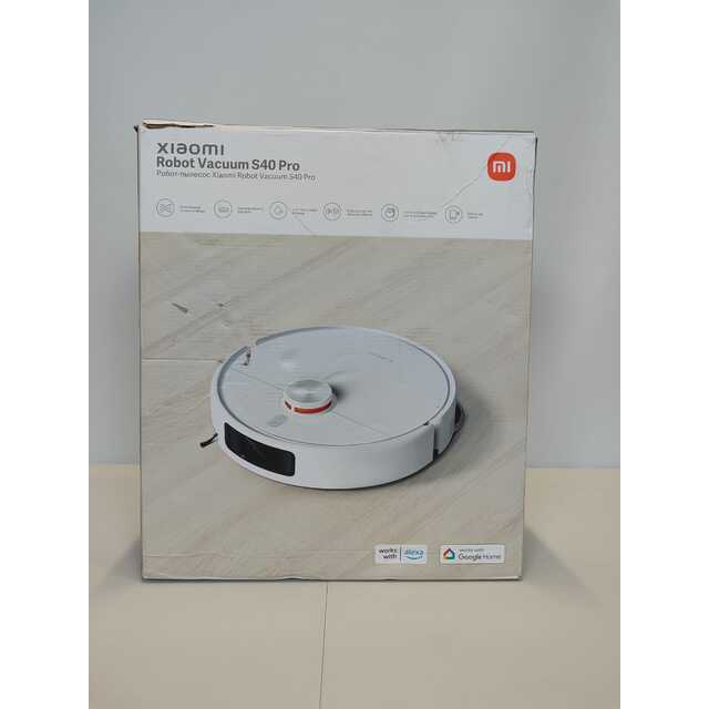 Робот-пылесос Xiaomi Robot Vacuum S40 Pro, белый Робот-пылесос Xiaomi Robot Vacuum S40 Pro, белый