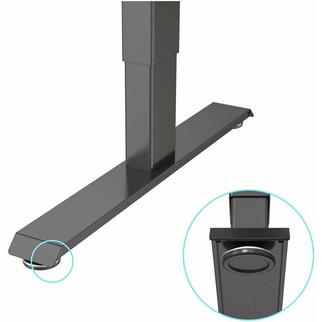 Стол для компьютера Cactus CS-ED-BBK, черный