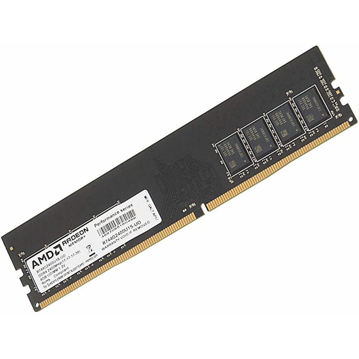 Память DDR4 4Gb 2400MHz AMD R744G2400U1S-UO