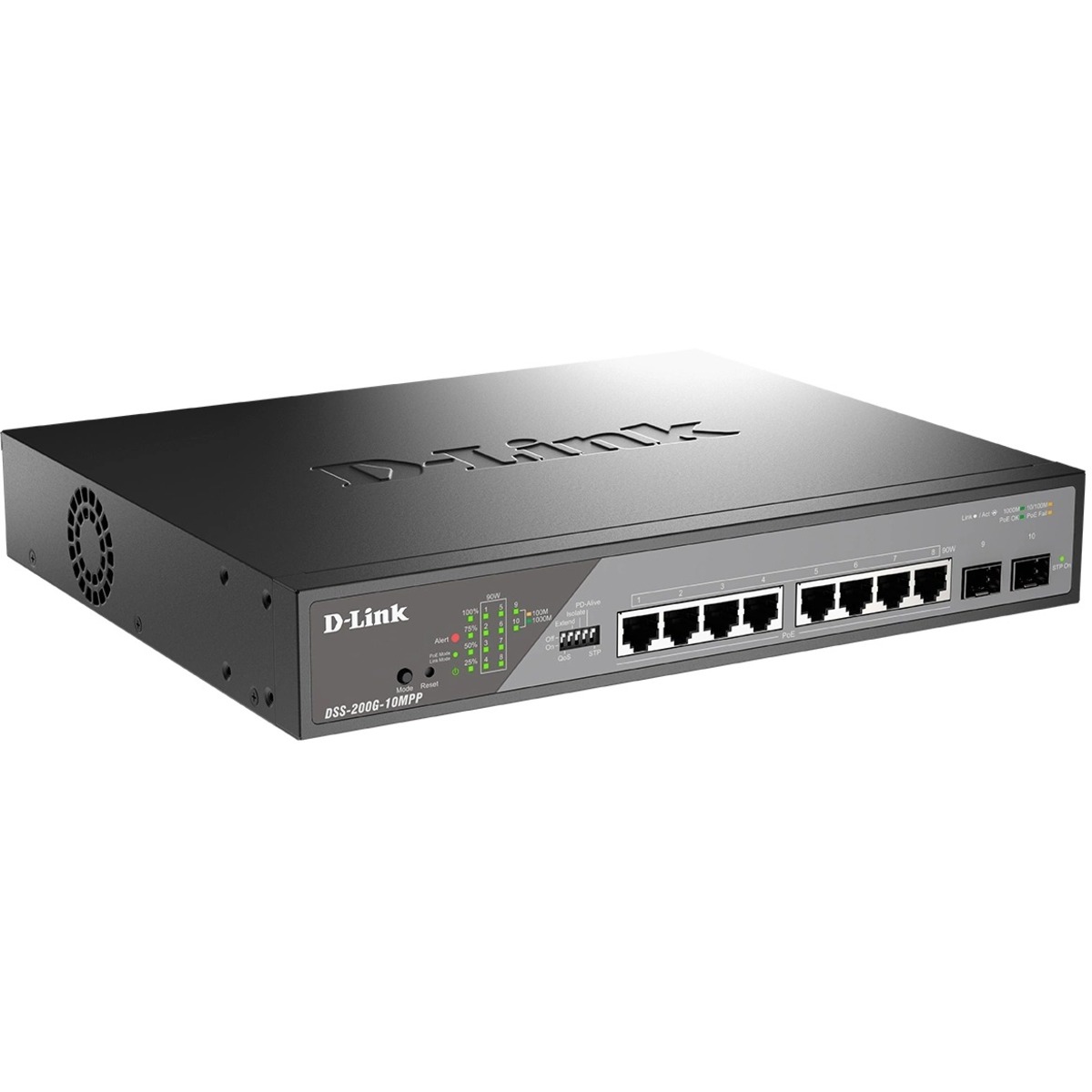 Коммутатор D-Link DSS-200G-10MPP / A1A
