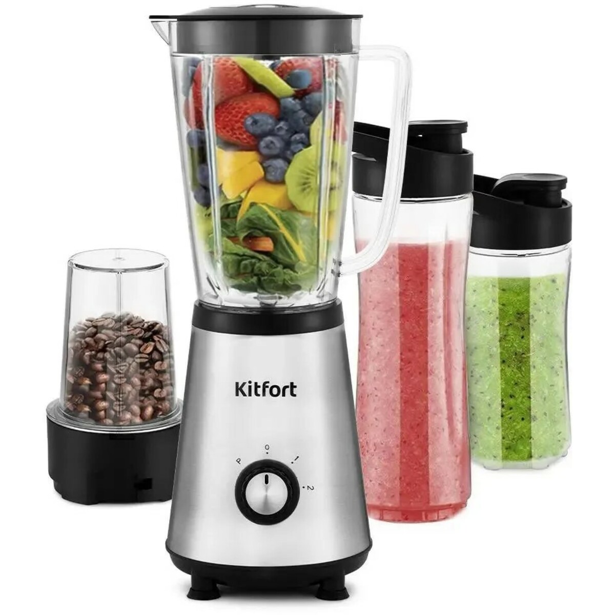 Блендер стационарный Kitfort КТ-1340-3 (Цвет: Silver)