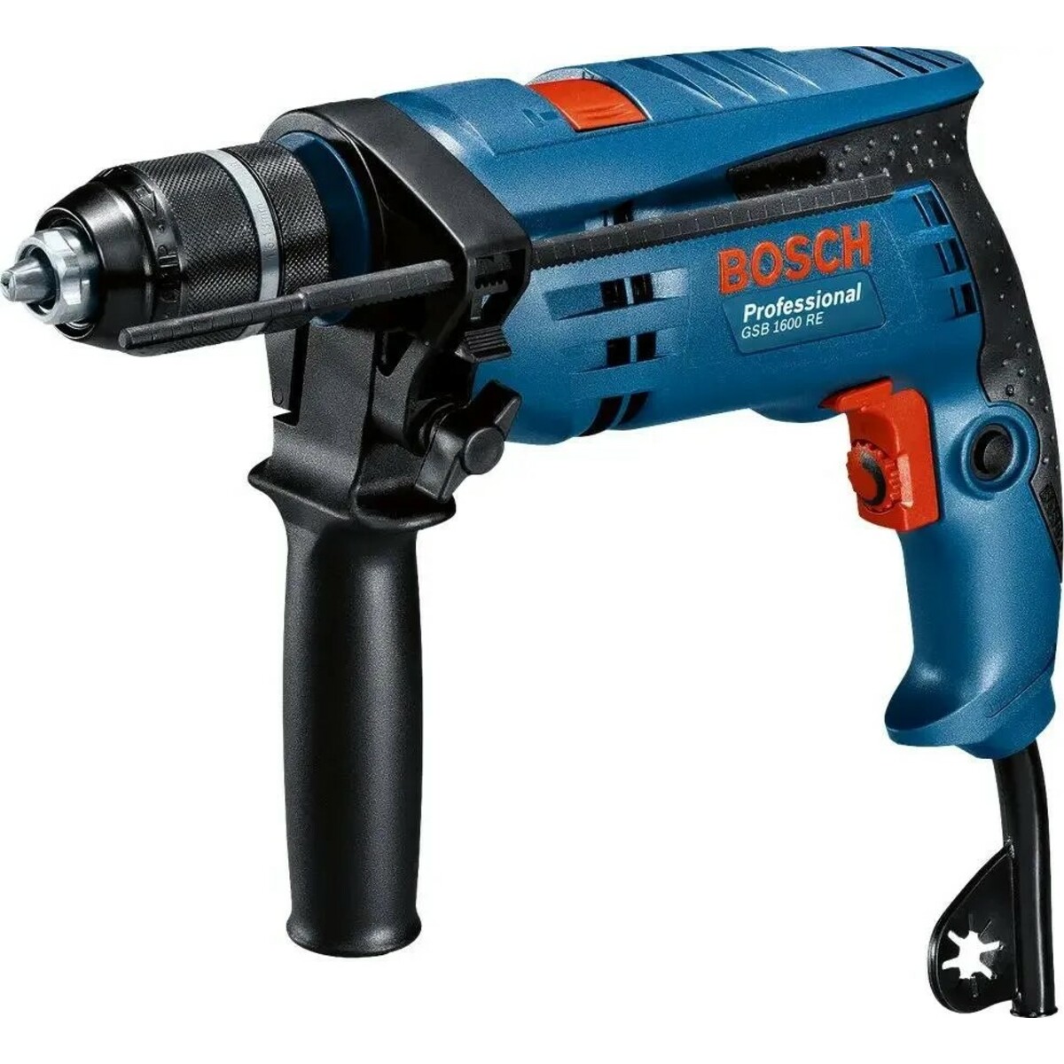 Дрель ударная Bosch GSB 1600 RE (Цвет: Blue)