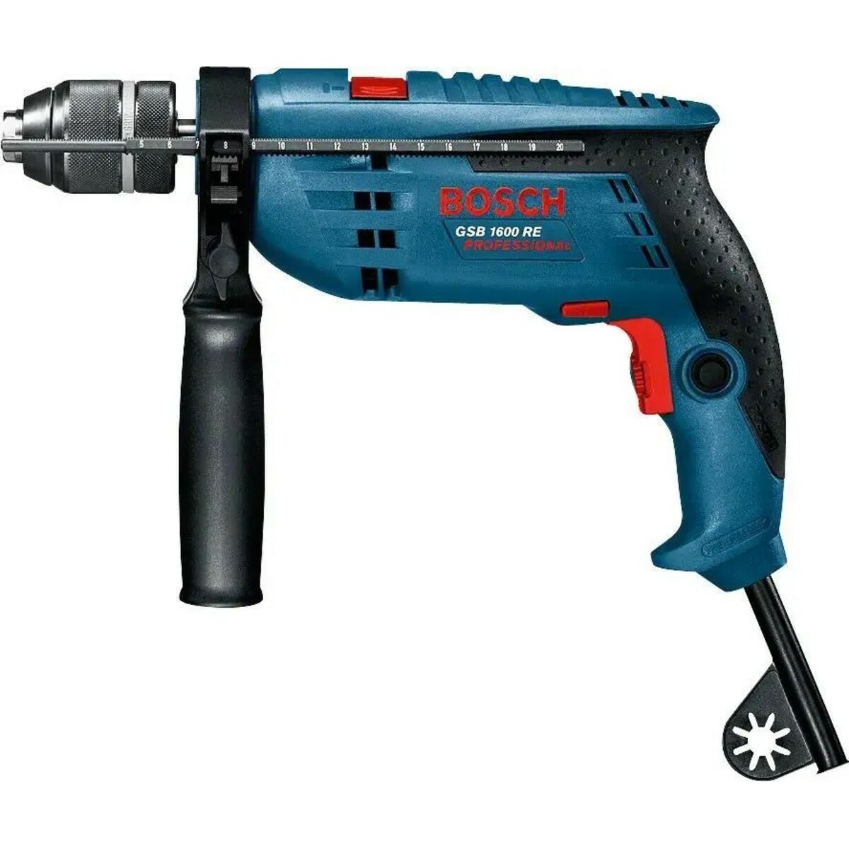 Дрель ударная Bosch GSB 1600 RE (Цвет: Blue)