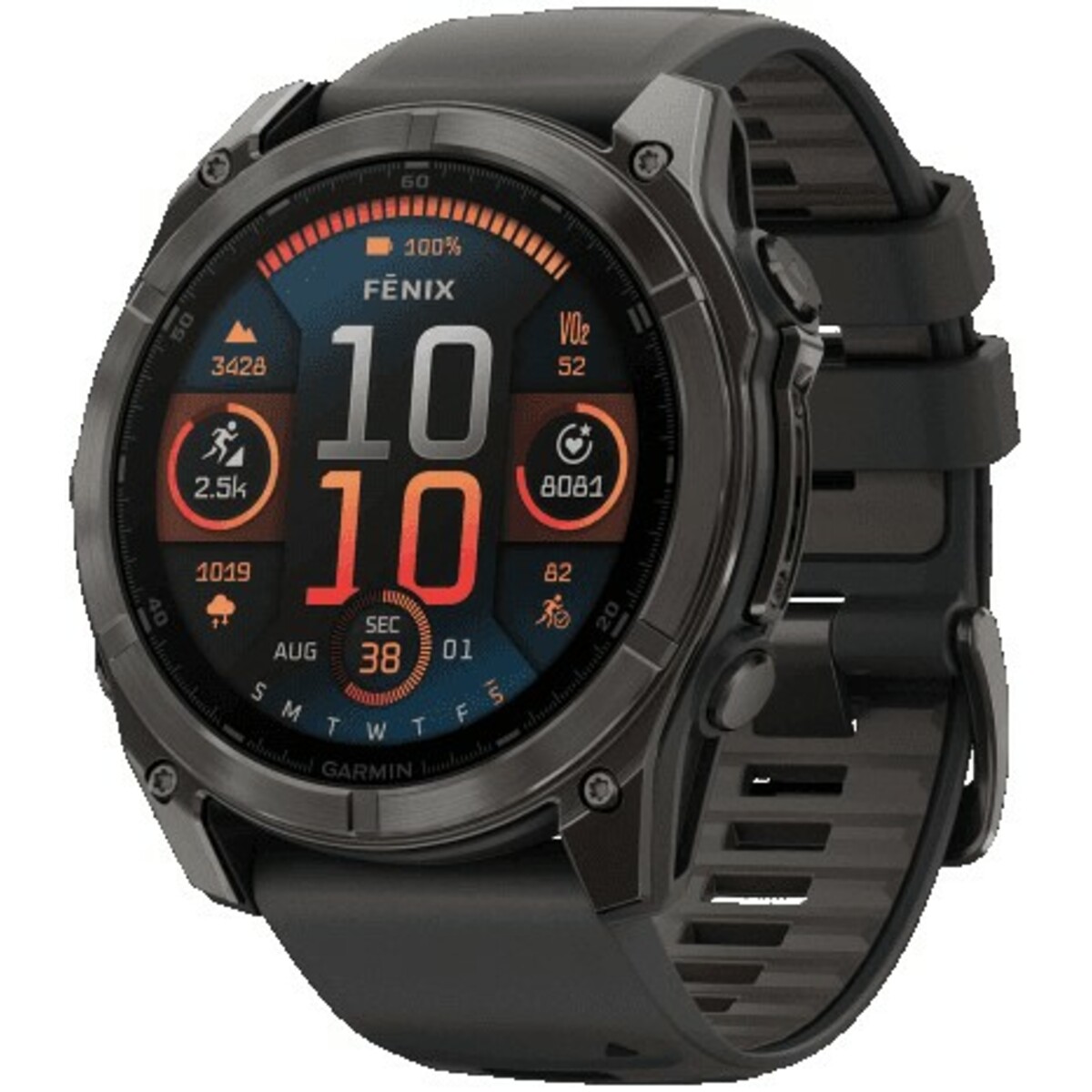 Умные часы Garmin Fenix 8 Amoled Sapphire 51mm (Цвет: Carbon Gray/Black)