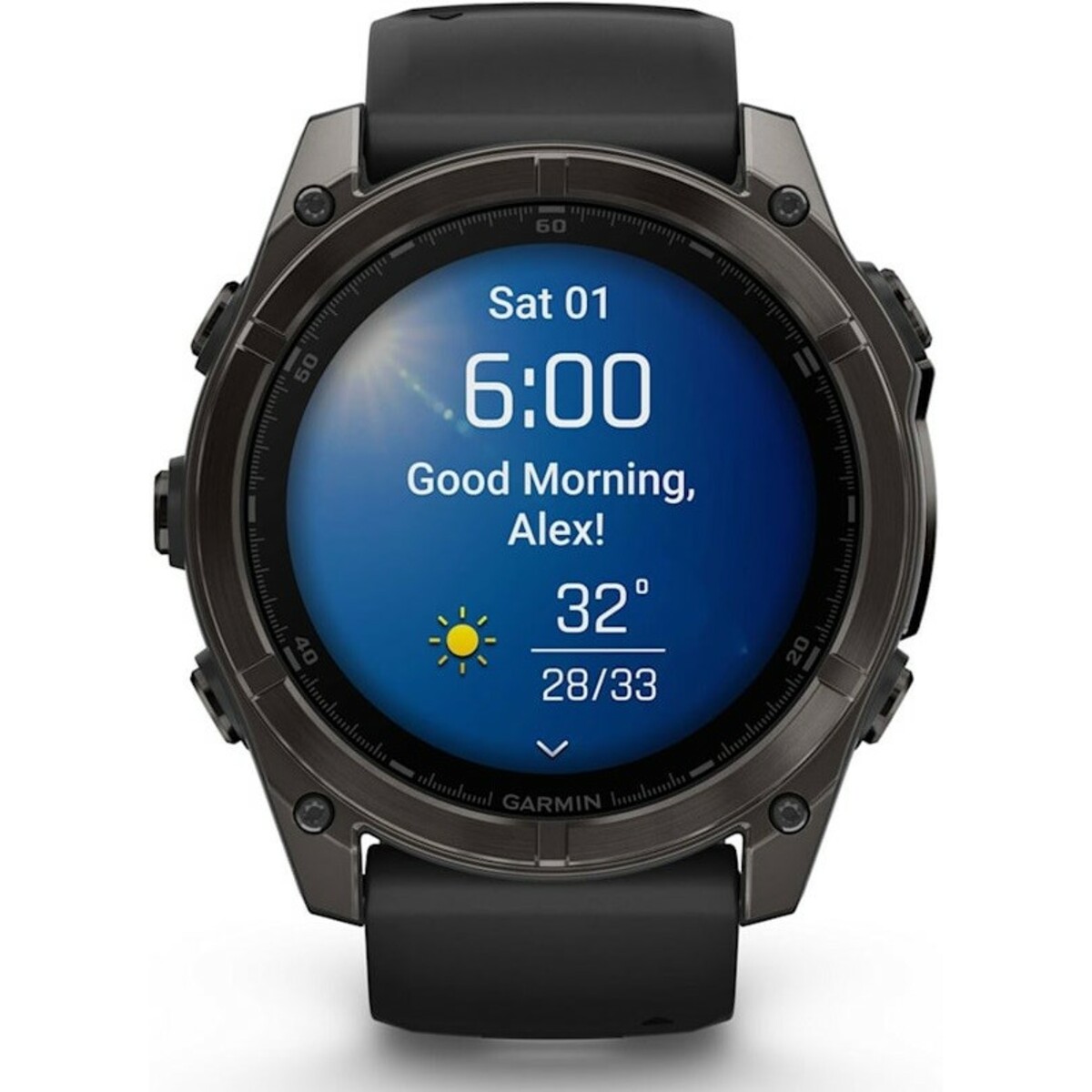 Умные часы Garmin Fenix 8 Amoled Sapphire 51mm (Цвет: Carbon Gray/Black)