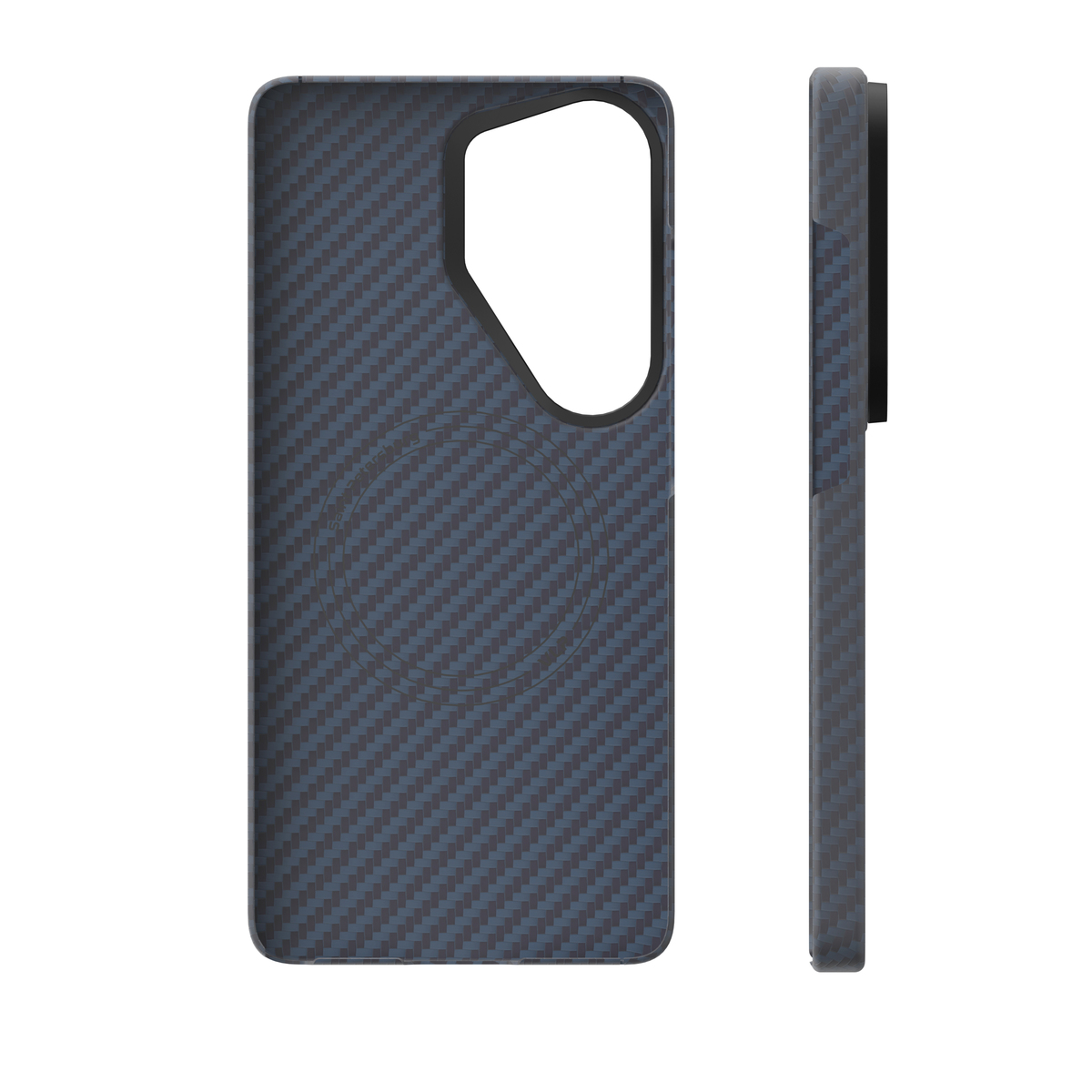 Чехол-накладка VLP Kevlar Сase MagSafe для Samsung S26 Ultra (Цвет: Blue)