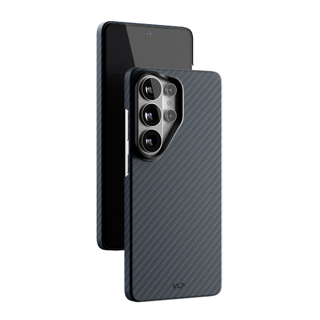 Чехол-накладка VLP Kevlar Сase MagSafe для Samsung S26 Ultra (Цвет: Blue)