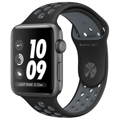 Умные часы Apple Watch Series 2 38mm with Nike Sport Band (Цвет: Space Gray / Black and Cool Gray)