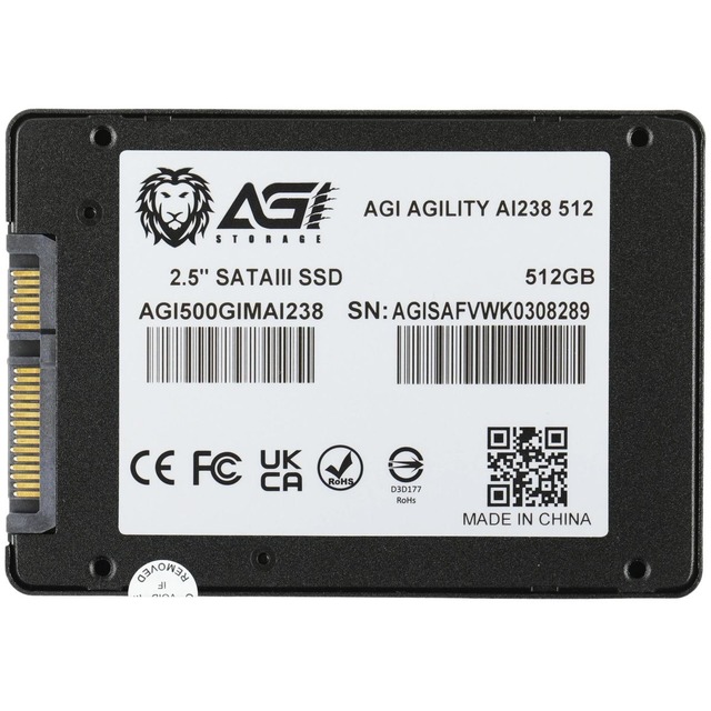 Накопитель SSD AGi SATA III 500Gb AGI500GIMAI238