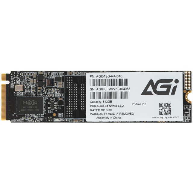 Накопитель SSD AGi M.2 512Gb AGI512G44AI818 AI818