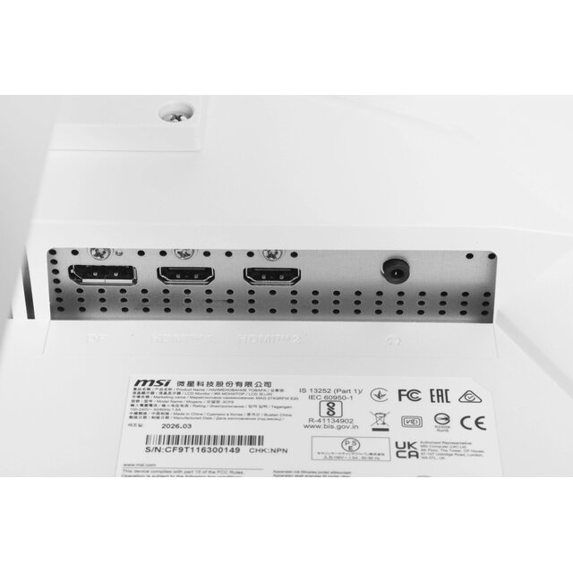 Монитор MSI 27" Mag 274QRFW E20, белый Монитор MSI 27" Mag 274QRFW E20, белый
