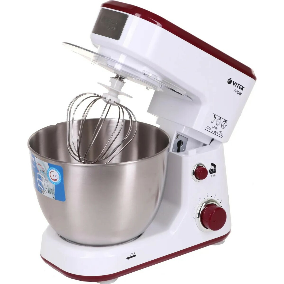 Миксер планетарный Vitek VT-1432 (Цвет: White/Red)