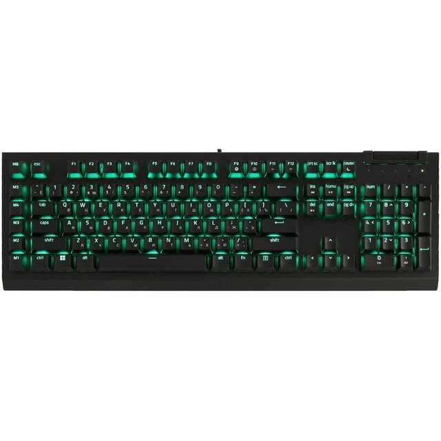 Клавиатура Razer BlackWidow V4 Green Switch механическая, черный 