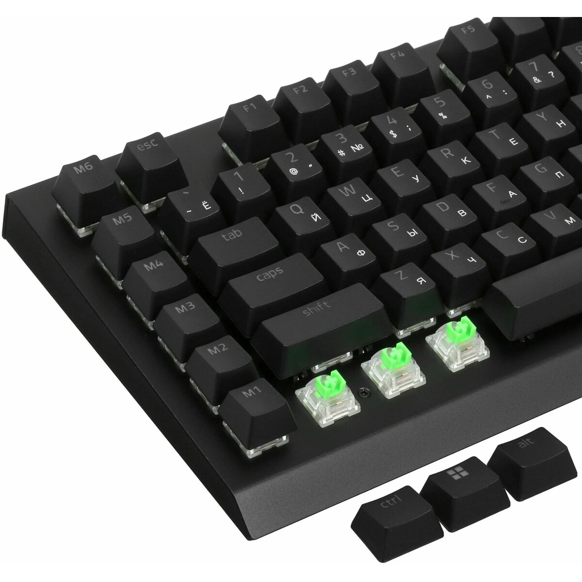 Клавиатура Razer BlackWidow V4 Green Switch механическая, черный 