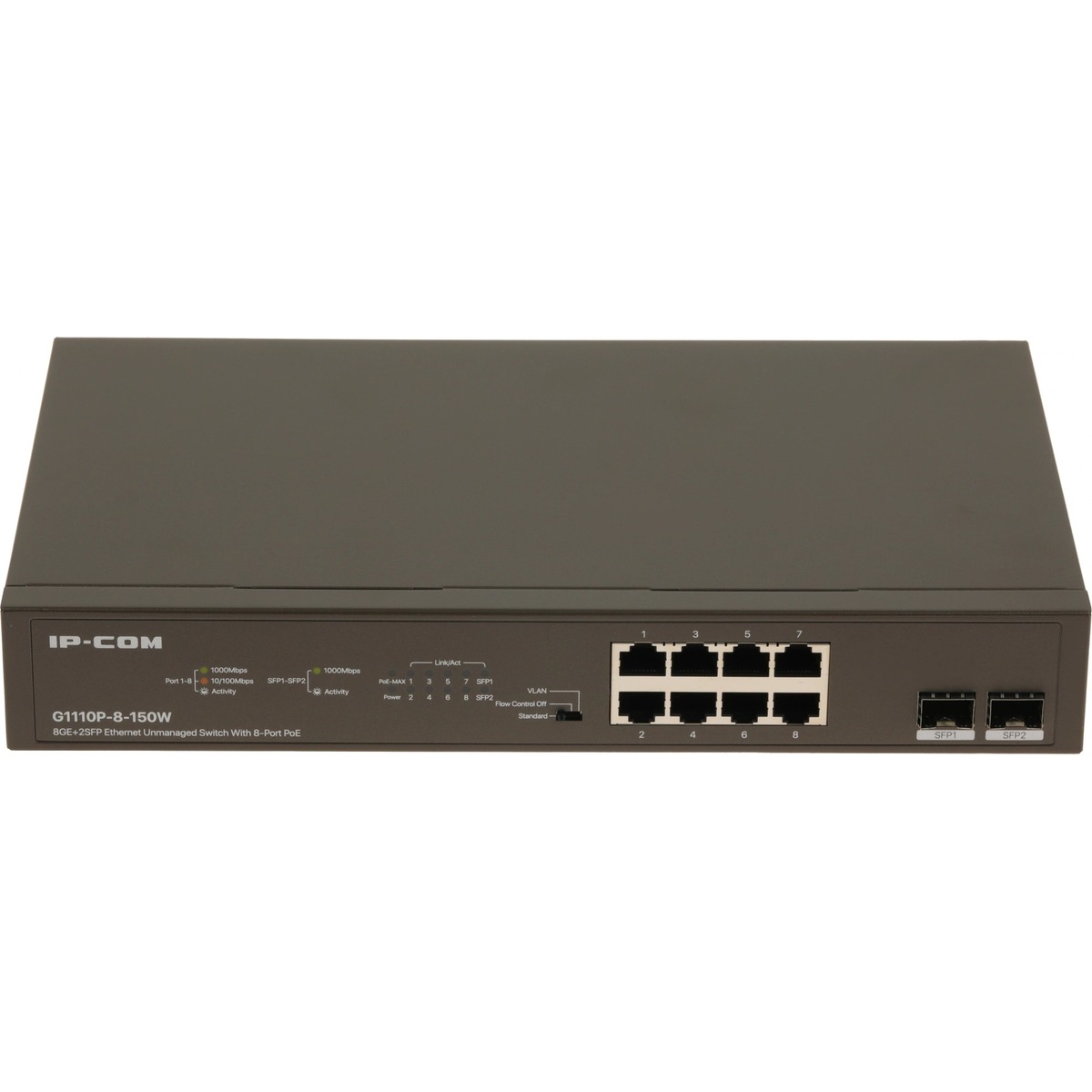 Коммутатор IP-Com G1110P-8-150W