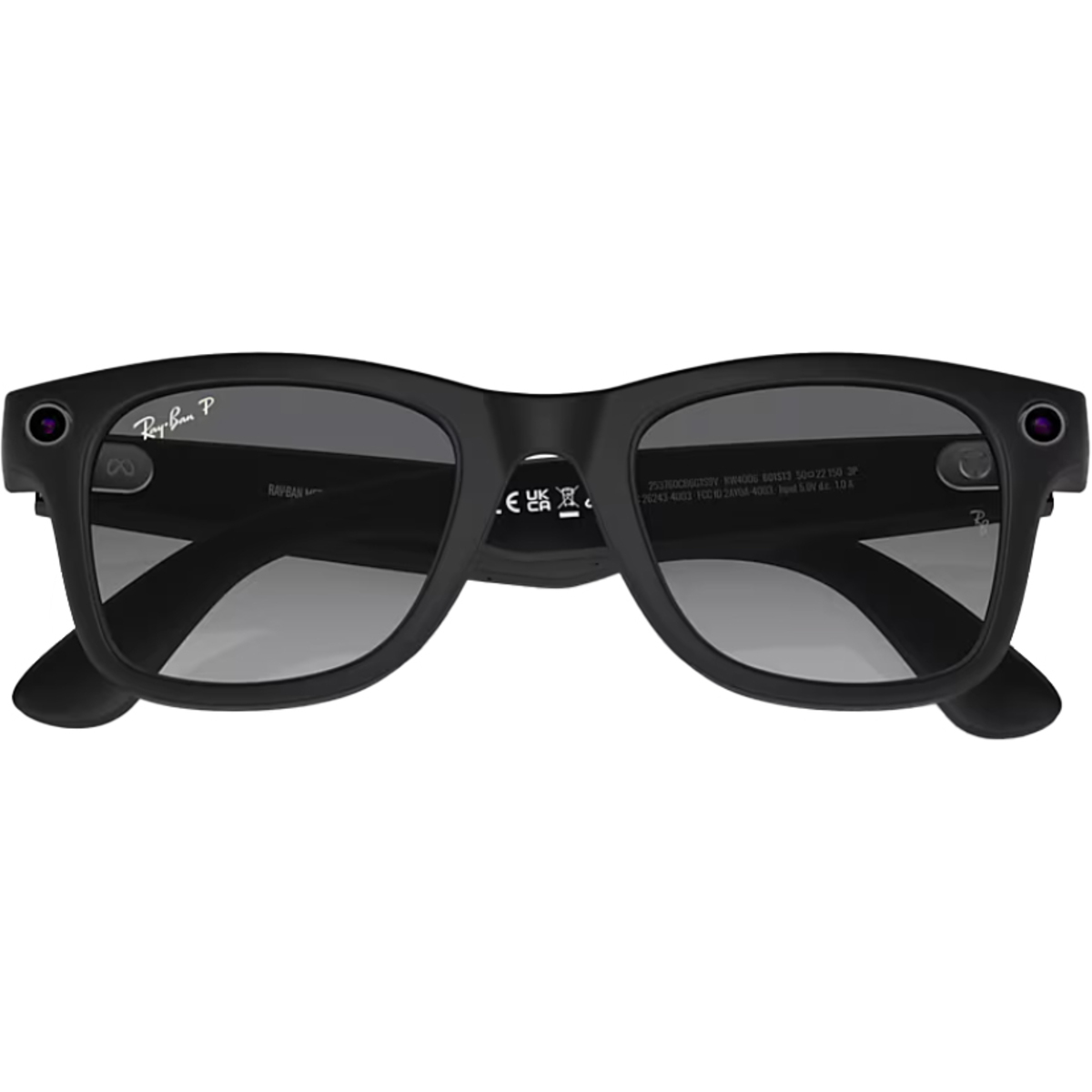 Умные очки Ray-Ban Meta Wayfarer RW4006 (Цвет: Matte Black / Polar Gradient Graphite)