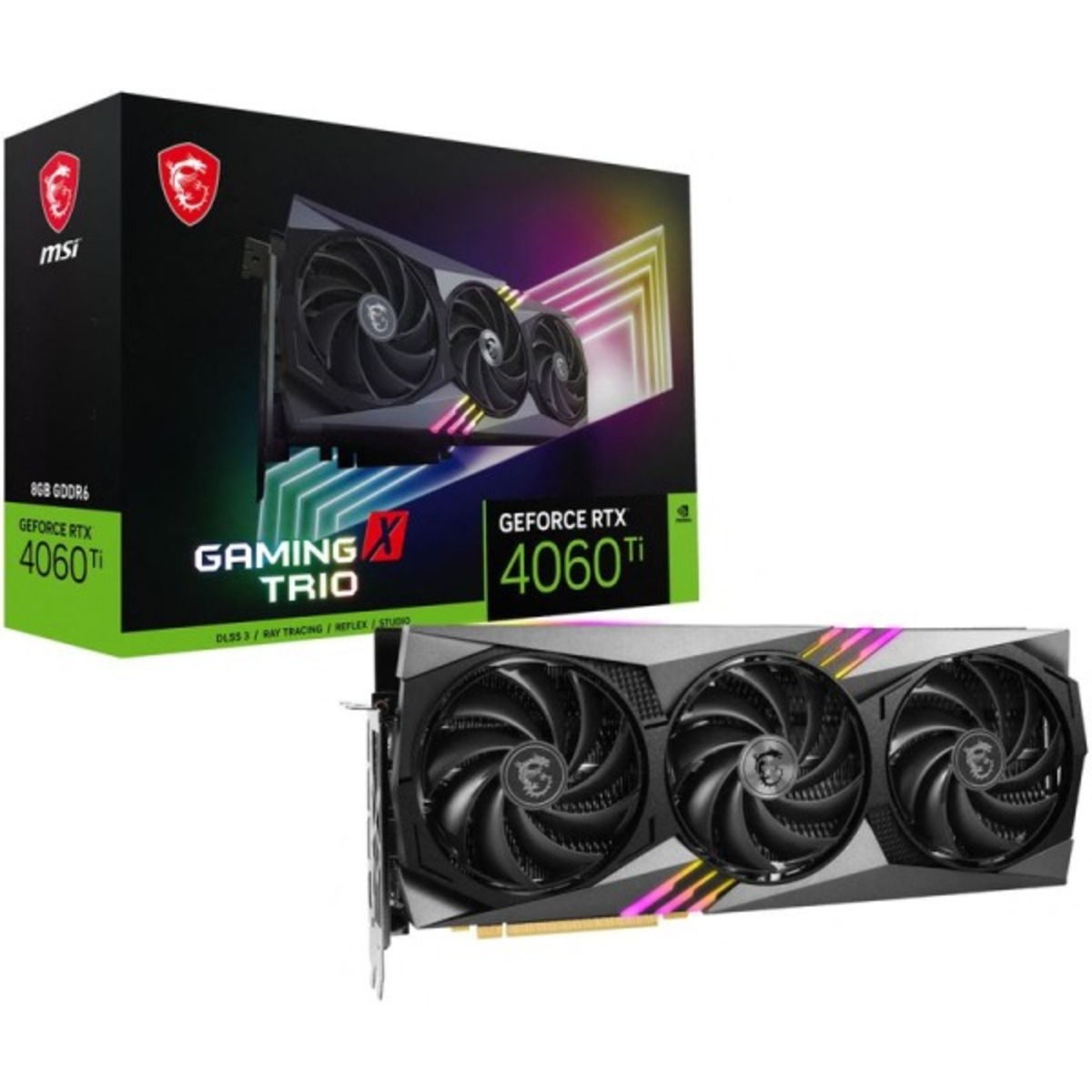 Видеокарта MSI GeForce RTX 4060 TI GAMING X TRIO 8G