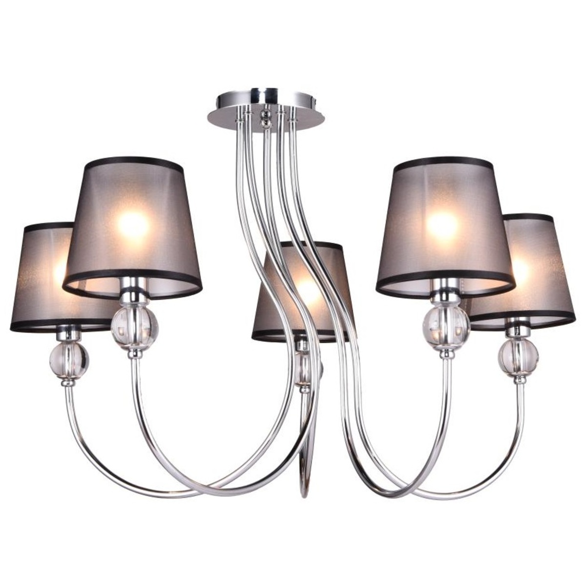 Люстра PIANO 1285/5 (Цвет: Chrome)