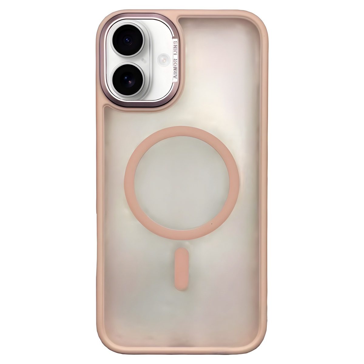 Чехол-накладка Comma Joy Elegant Magnetic Anti-Shock Case для iPhone 16 (Цвет: Pink)