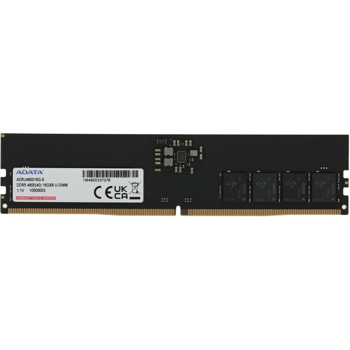 Память DDR5 16Gb 4800MHz A-Data AD5U480016G-S