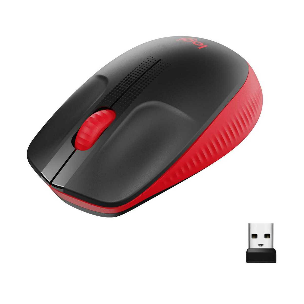 Беспроводная мышь Logitech M190 (Цвет: Red/Black)