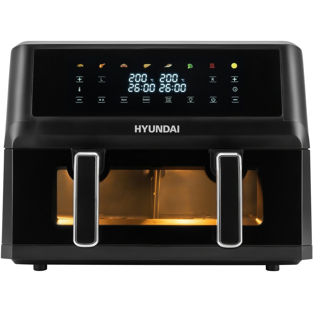 Аэрогриль Hyundai HYF-9089, черный