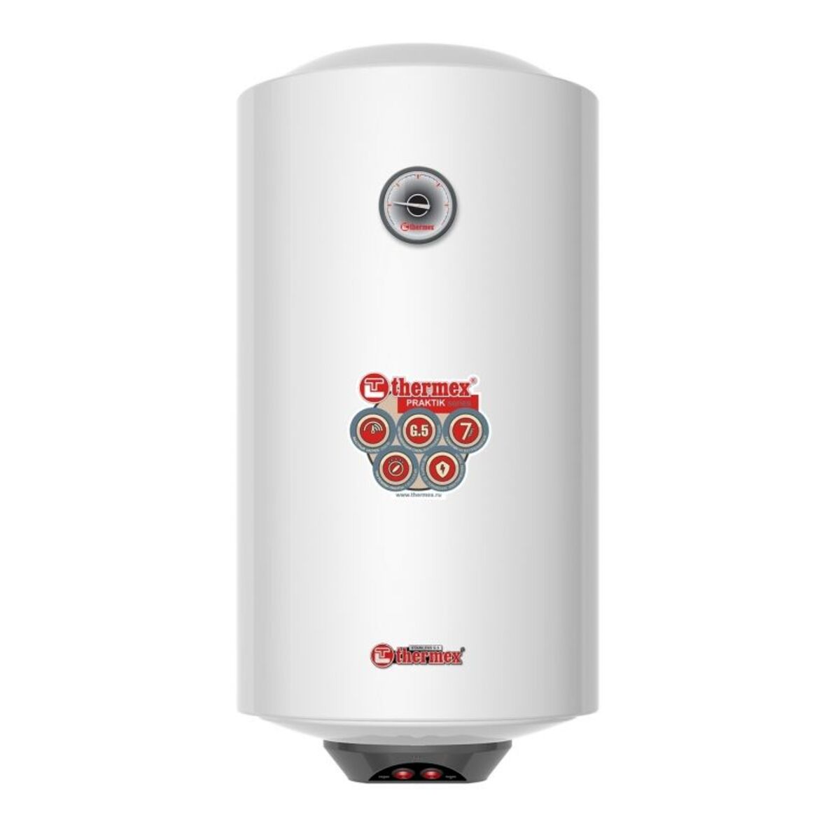 Водонагреватель Thermex Praktik 50 V Slim, белый