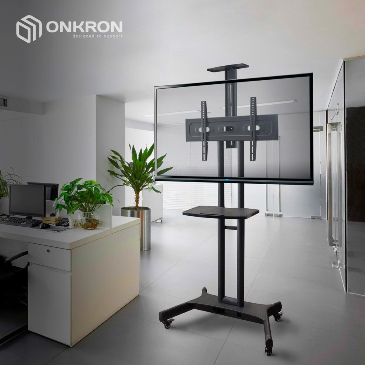 Подставка для телевизора Onkron TS1551 (Цвет: Black / Red)