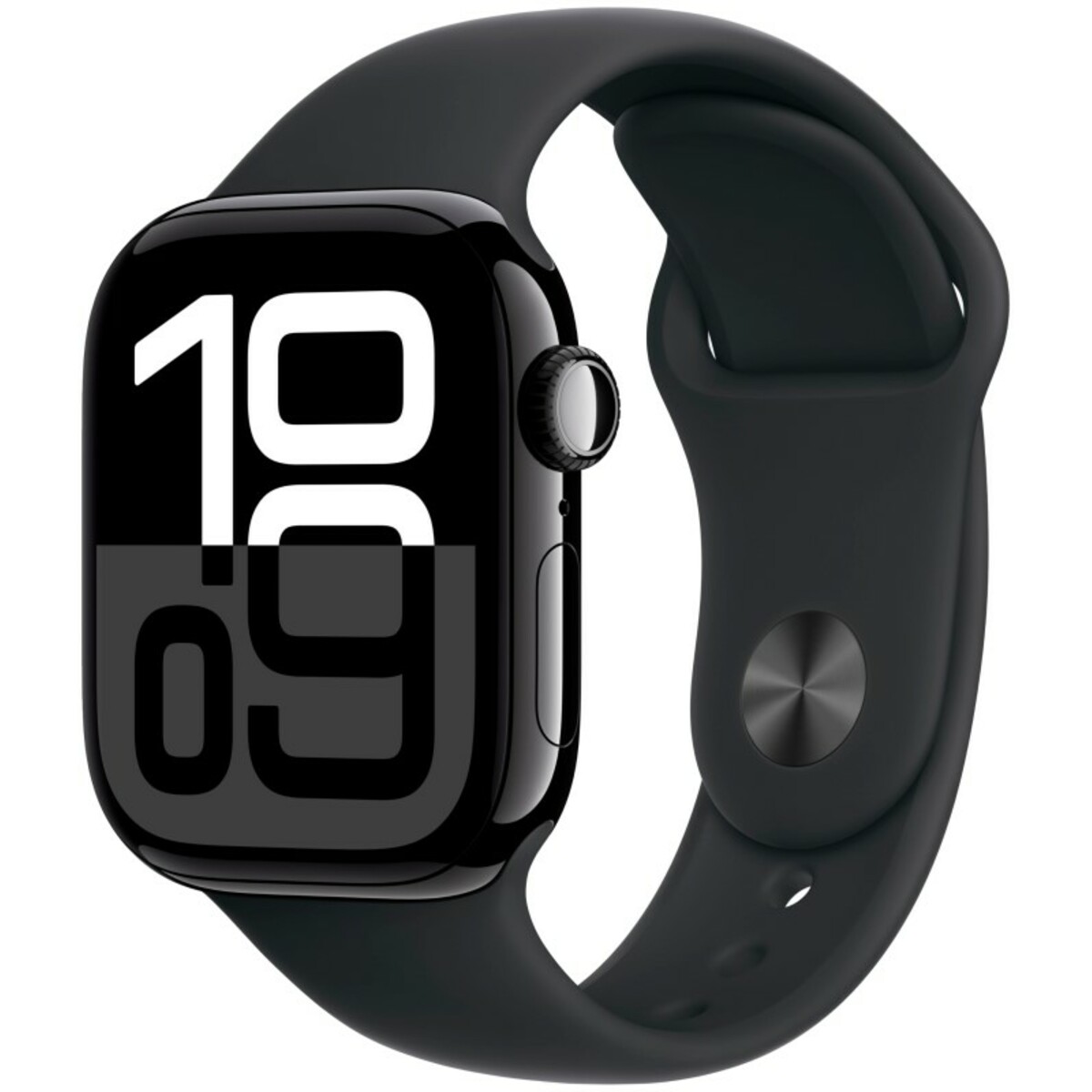 Умные часы Apple Watch Series 10 42mm Aluminum Case with Sport Band S/M (Цвет: Jet Black/Black)