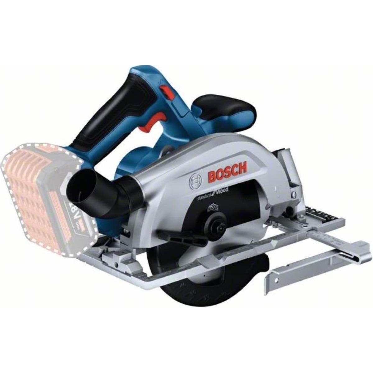 Циркулярная пила Bosch GKS 185-LI без АКБ и ЗУ (Цвет: Blue)