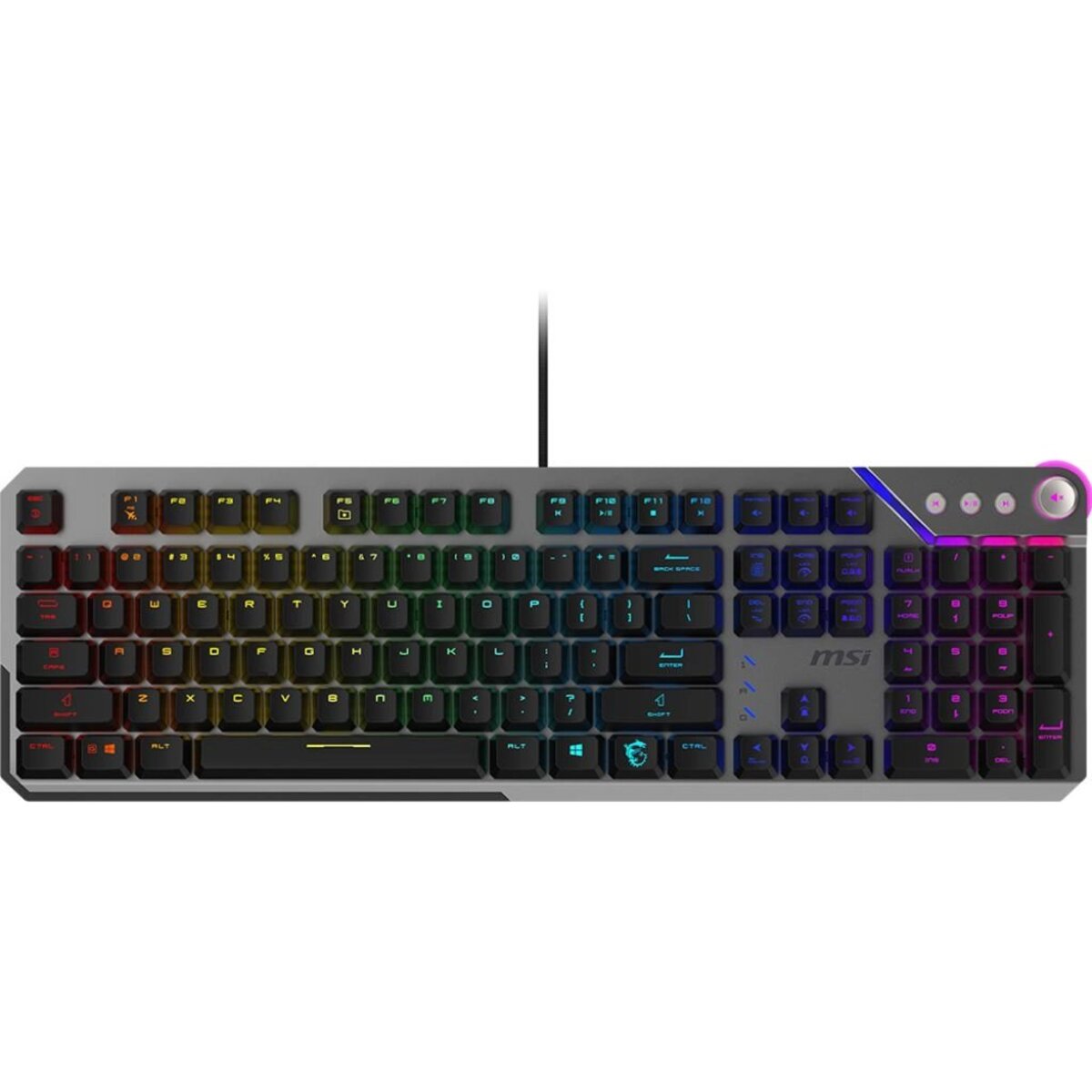 Клавиатура MSI STRIKE 600 Silent механическая (Цвет: Gray / Black)
