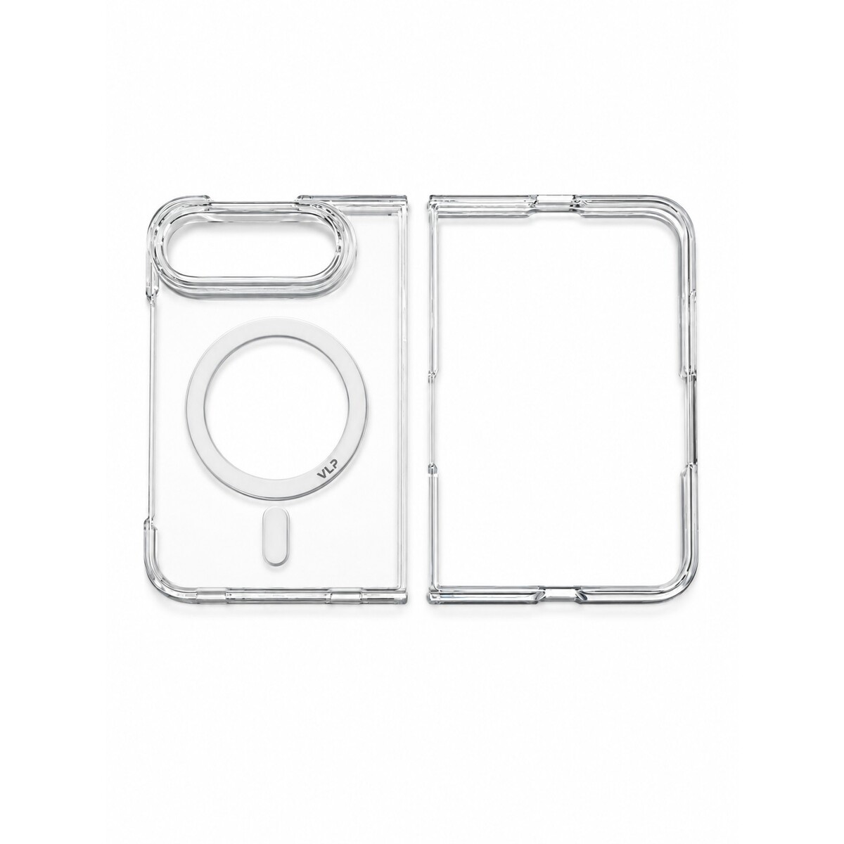 Чехол-накладка VLP Puro Case с MagSafe для iPhone Duo, прозрачный