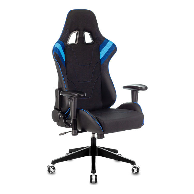 Кресло игровое Zombie VIKING 4 AERO (Цвет: Black/Blue)