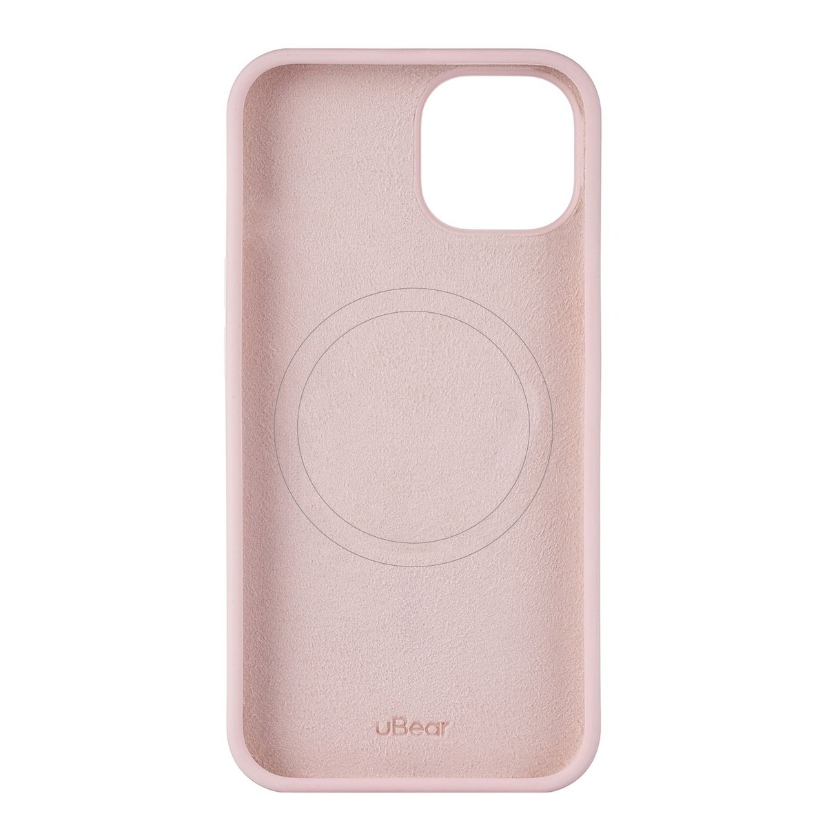 Чехол-накладка uBear Touch Mag Case для смартфона Apple iPhone 15 (Цвет: Light Rose)