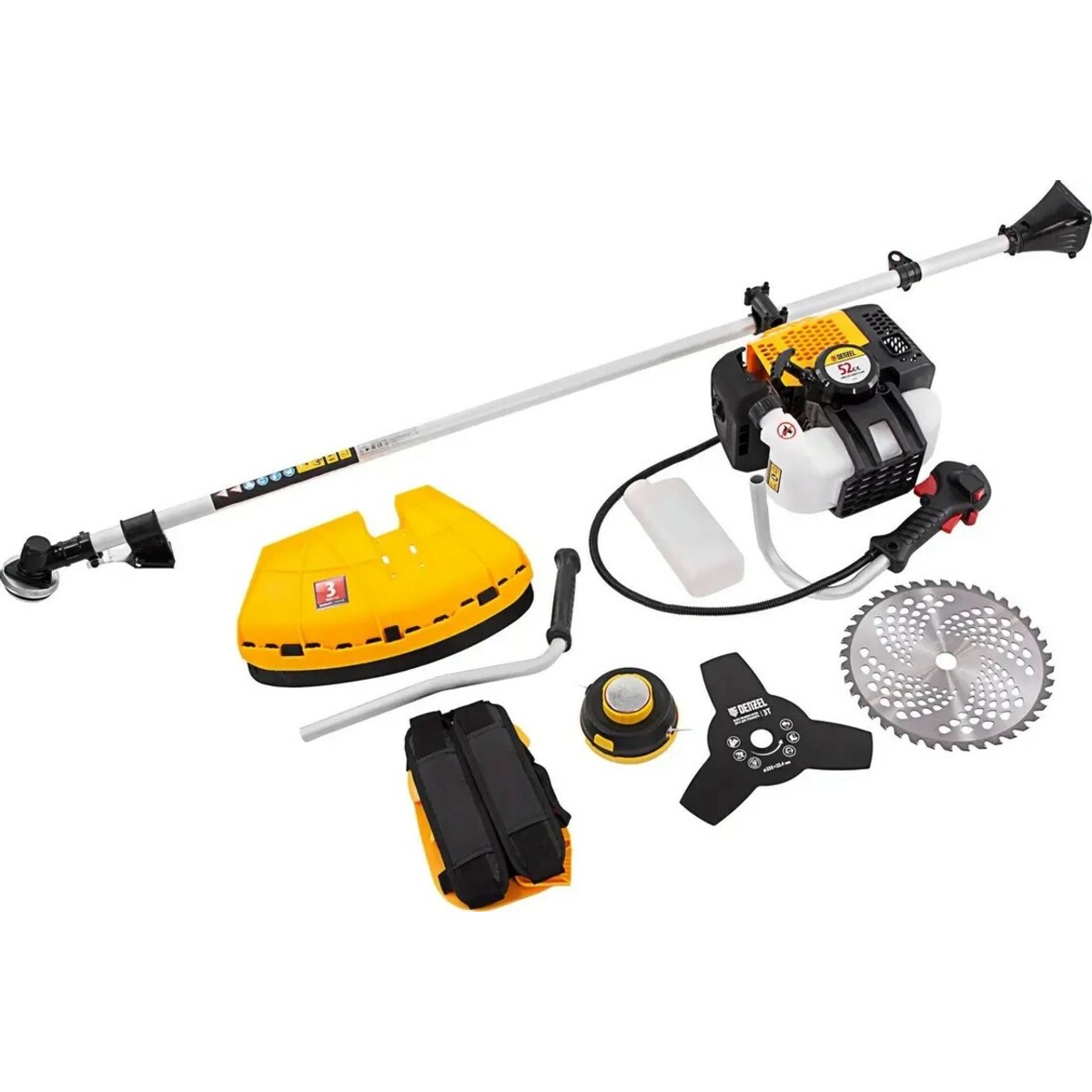 Триммер бензиновый Denzel DGT-520 (2-коробки) (Цвет: Yellow)