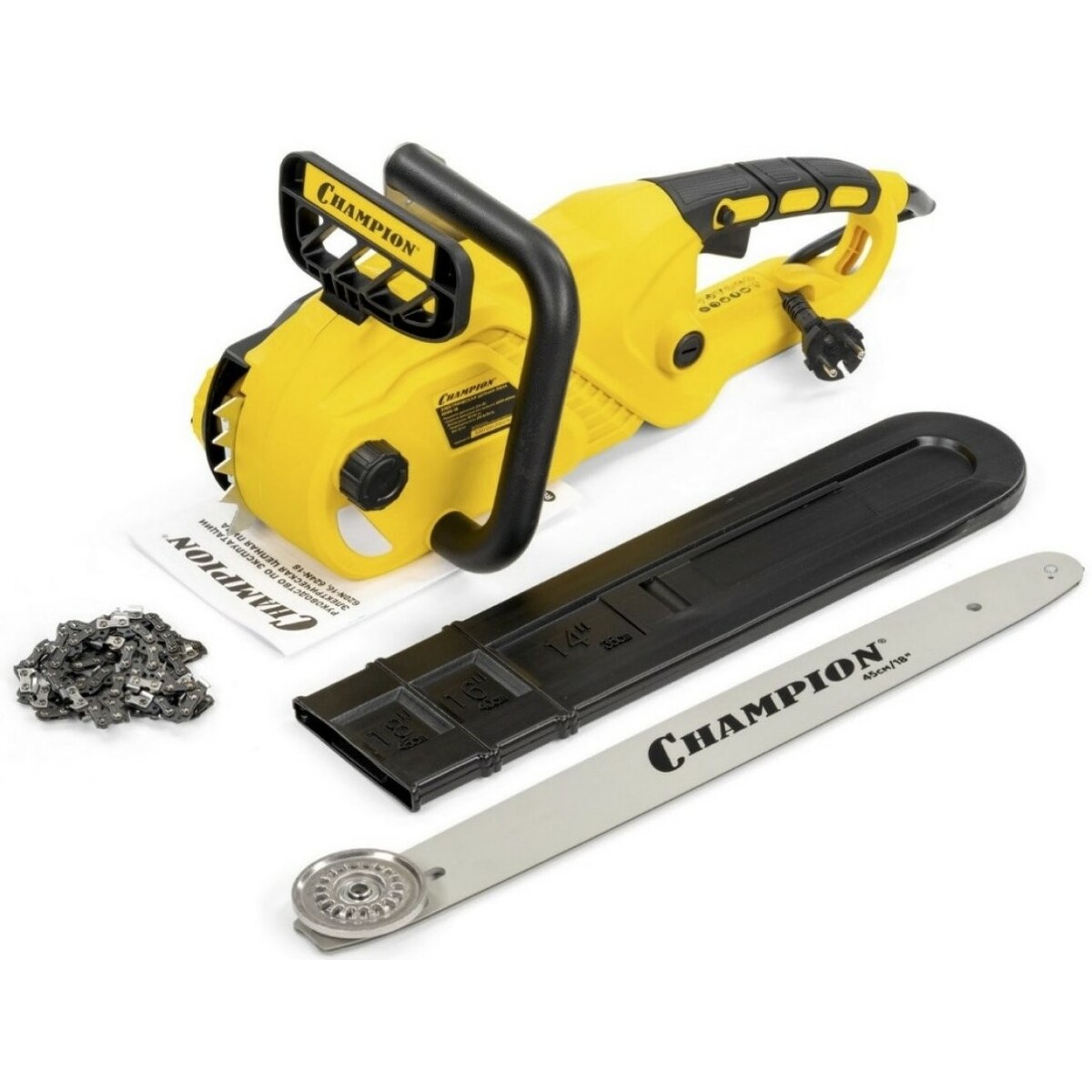 Электрическая цепная пила Champion 624N-18 (Цвет: Yellow)