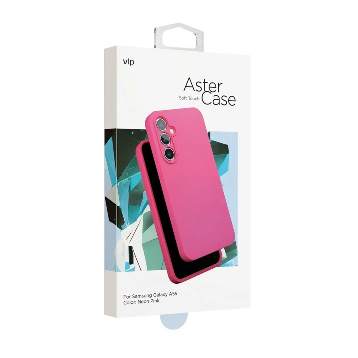 Чехол-накладка VLP Aster Сase для смартфона Samsung Galaxy A55 (Цвет: Neon Pink)