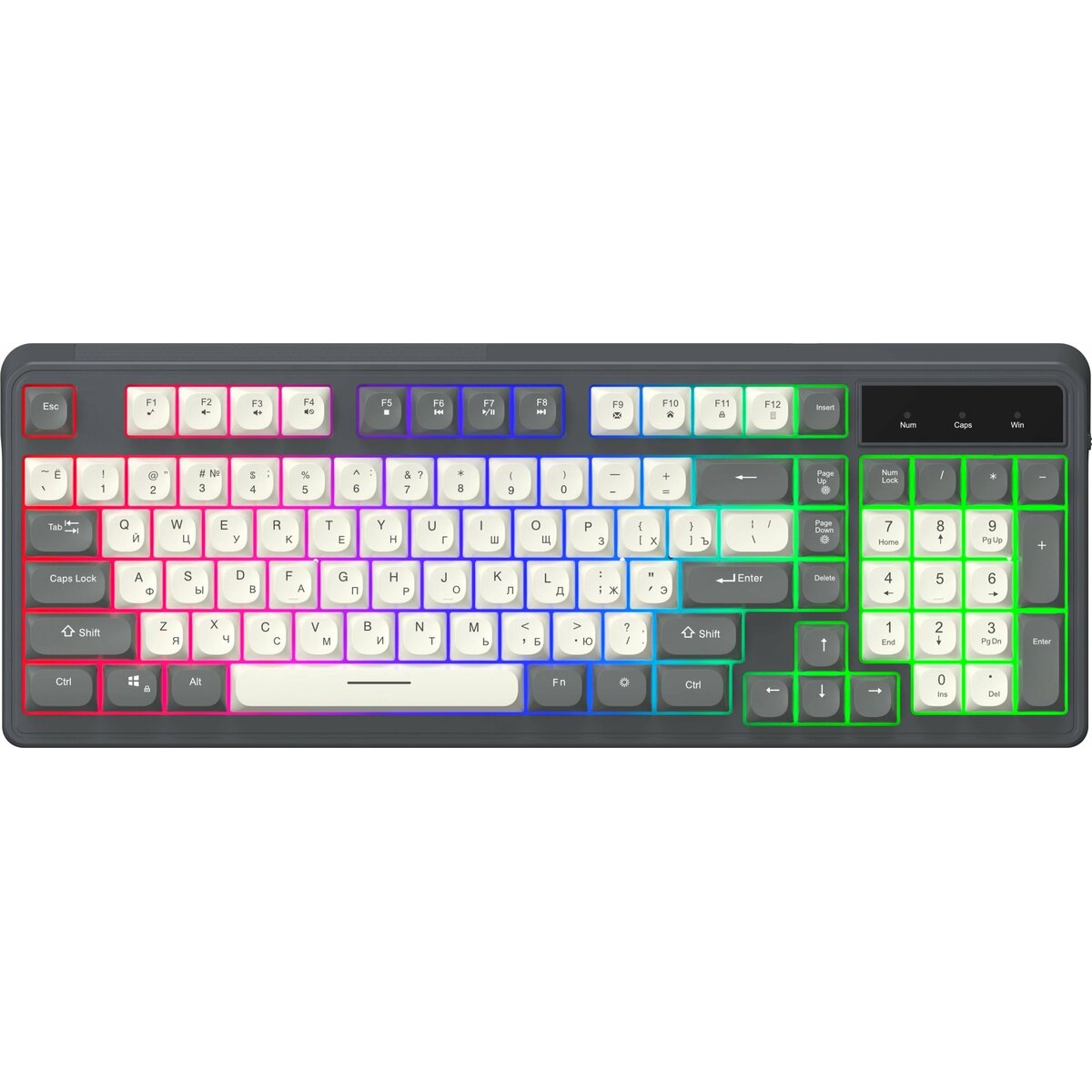 Клавиатура Oklick 731G (Цвет: Gray/White)