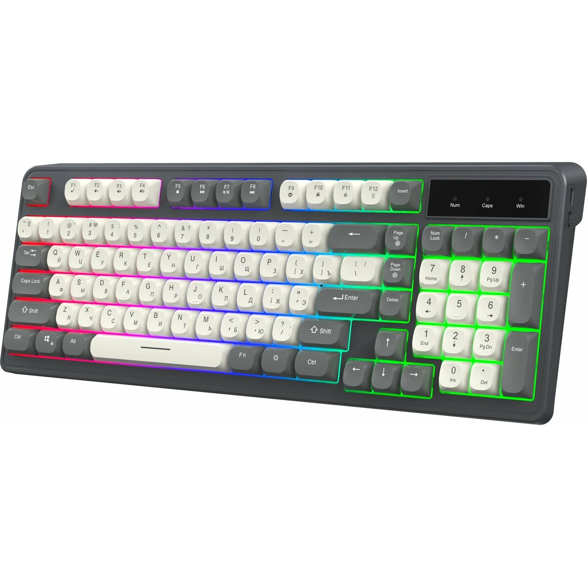 Клавиатура Oklick 731G (Цвет: Gray/White)