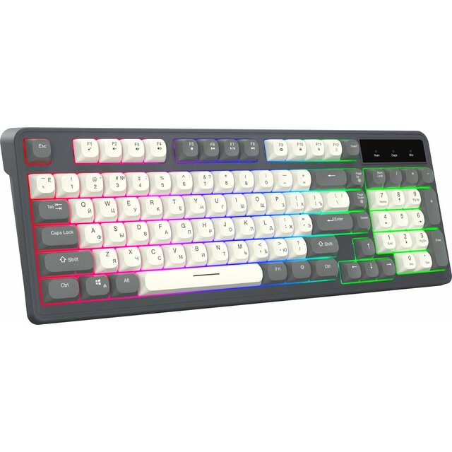 Клавиатура Oklick 731G (Цвет: Gray / White)