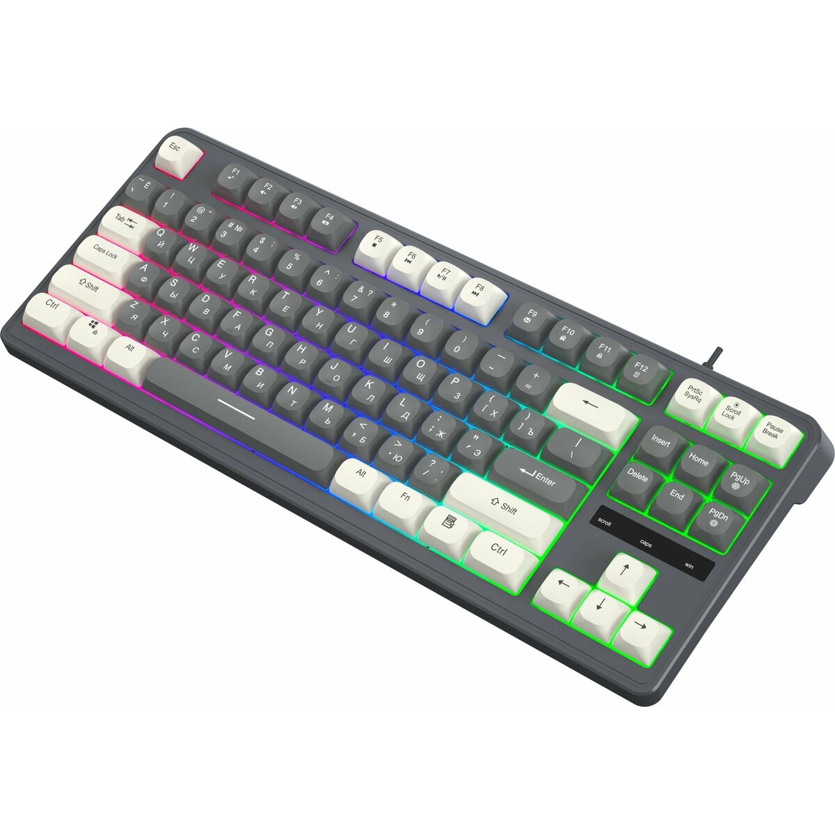 Клавиатура Oklick 731G (Цвет: Gray/White)