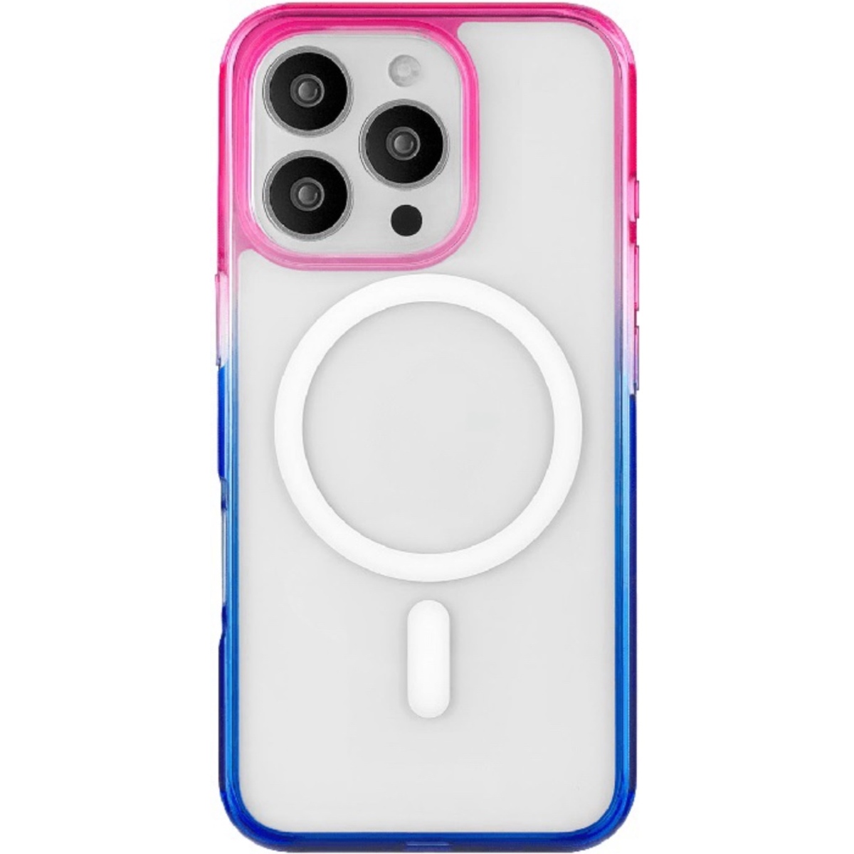 Чехол-накладка uBear Fusion Mag Case для смартфона Apple iPhone 16 Pro Max (Цвет: Blue / Pink)