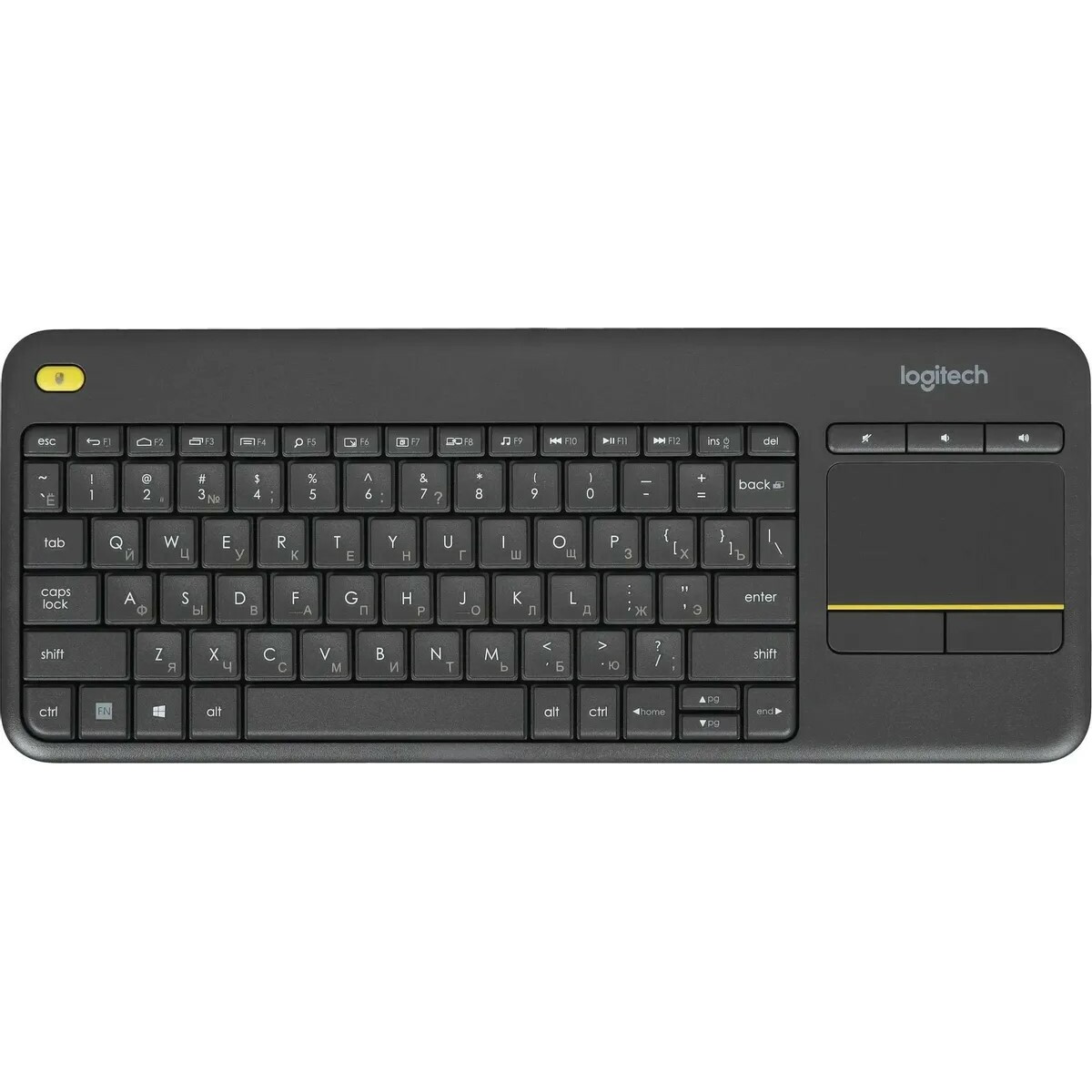 Клавиатура Logitech K400 Plus, черный 