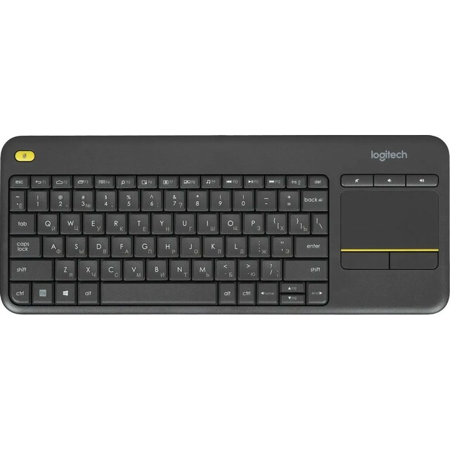 Клавиатура Logitech K400 Plus, черный 