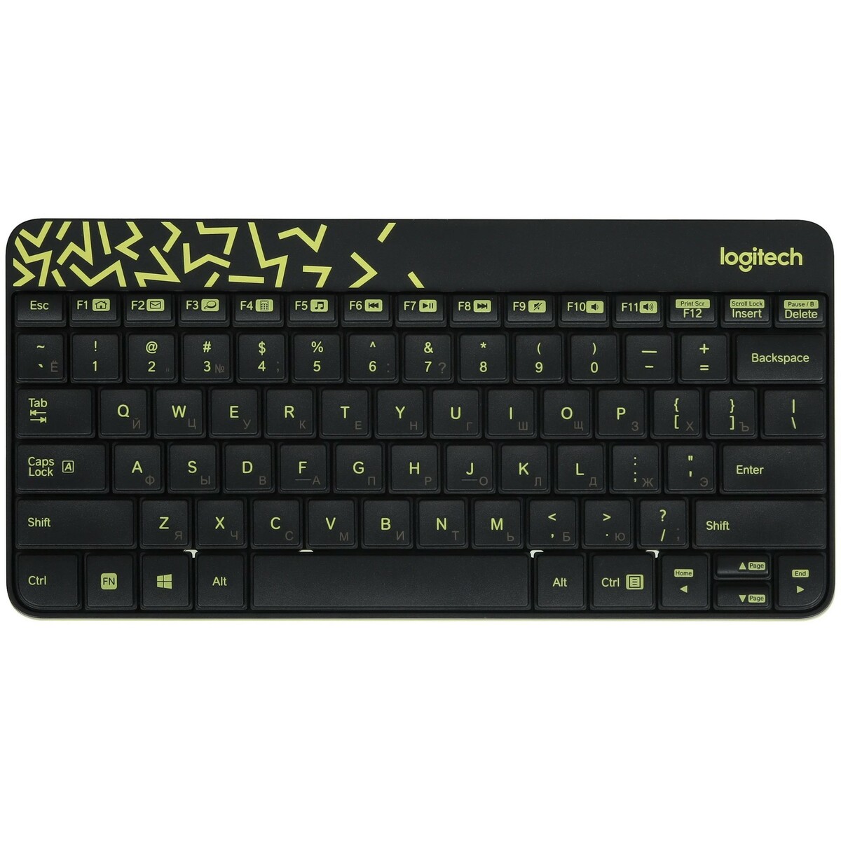 Клавиатура + мышь Logitech MK240 (Цвет: Black / Yellow)