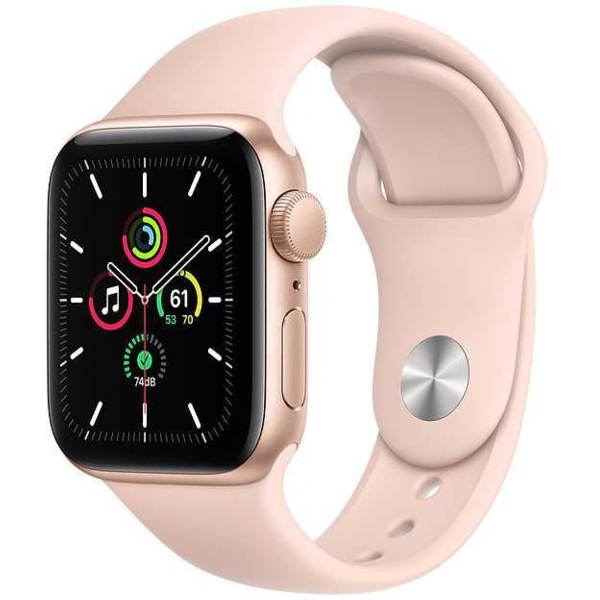 Умные часы Apple Watch SE GPS 40mm Aluminum Case with Sport Band (Цвет: Gold / Pink Sand)