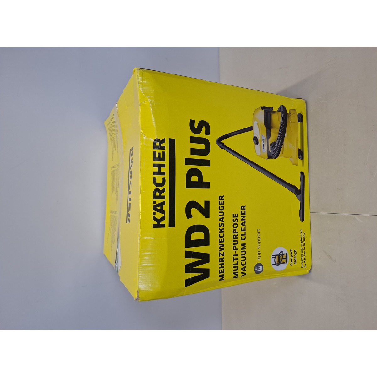 Строительный пылесос Karcher WD 2 Plus V-12/4/18 (Цвет: Yellow)