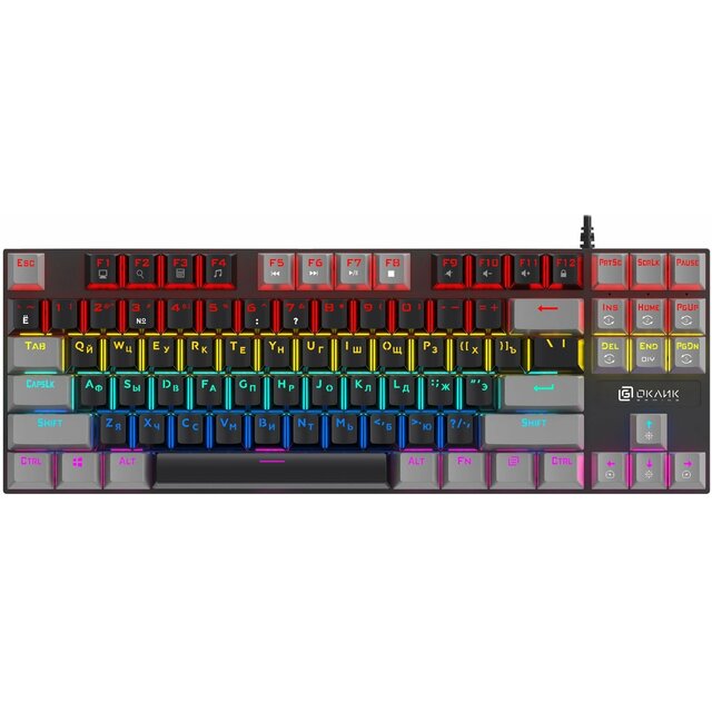 Клавиатура Oklick K600X механическая (Цвет: Black / Gray)