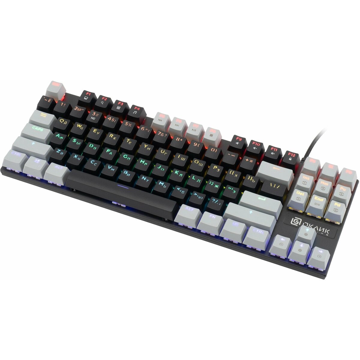 Клавиатура Oklick K600X механическая (Цвет: Black/Gray)