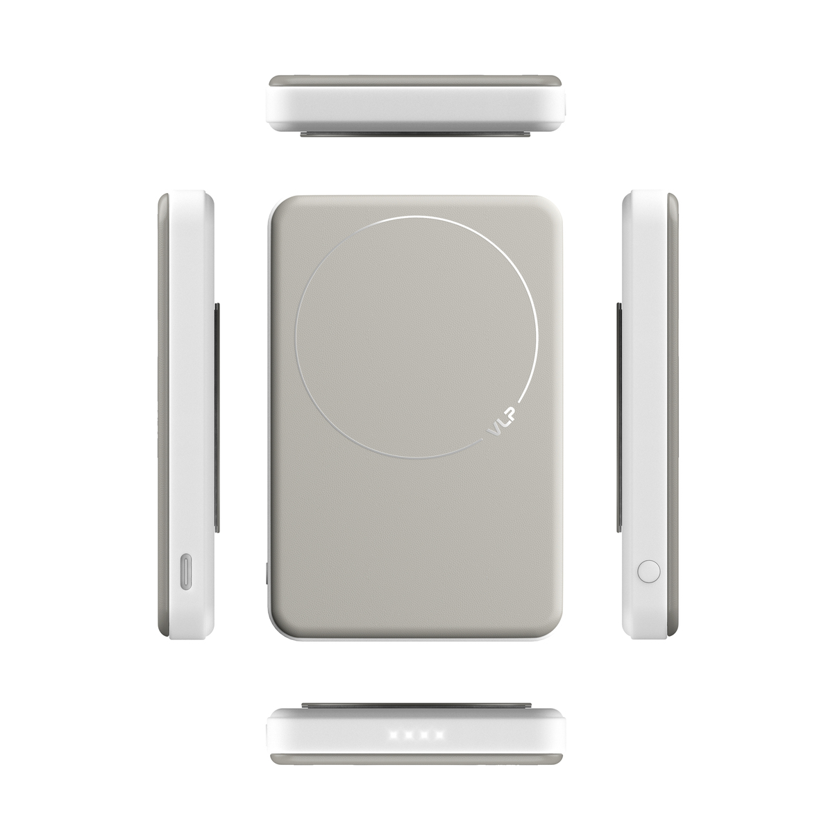 Внешний аккумулятор VLP Solid Energy 5000mAh SSB, QI2 20w (Цвет: White)